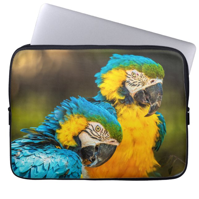 Tropical Companions Wildlife Photo Wall Art Print Laptop Fodral (Framsidan)