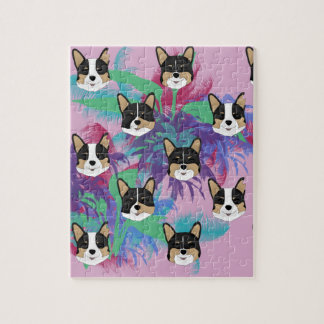 Tropical Corgi Puzzle Pussel