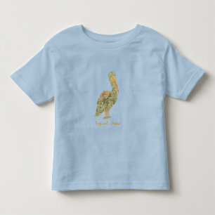 Tropical Crane-Orange T Shirt