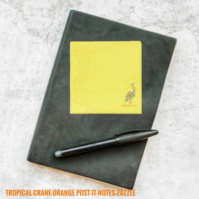 Tropical Crane Post-it Block (Skapare uppladdad)