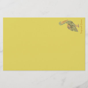 Tropical Crane Stationery Brevpapper