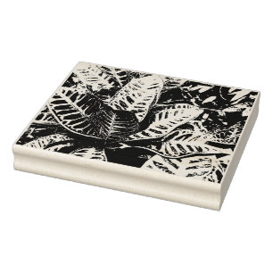 Tropical Croton Plant Frimärke Stämpel