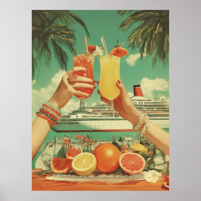 Tropical Cruise Cocktail Bliss Poster (Framsidan)