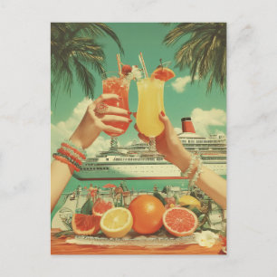 Tropical Cruise Cocktail Bliss Vykort