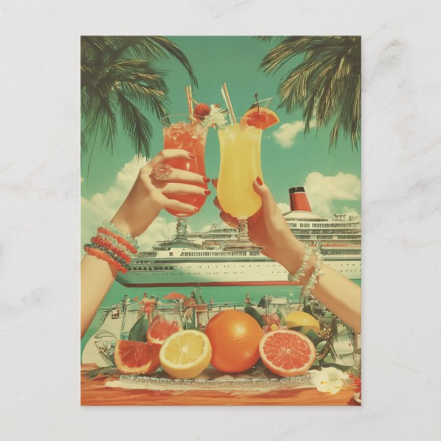 Tropical Cruise Cocktail Bliss Vykort (Framsida)