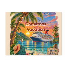 Tropical Cruise Sunset Vacation Island Vibes 