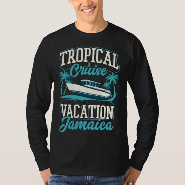 Tropical Cruise Vacation Jamaica Matching Cruise S T Shirt (Framsida)