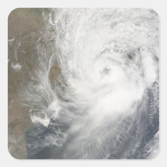 Tropical Cyclone Aila Fyrkantigt Klistermärke (Framsida)