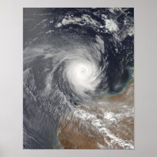 Tropical Cyclone Billy av Australien Poster
