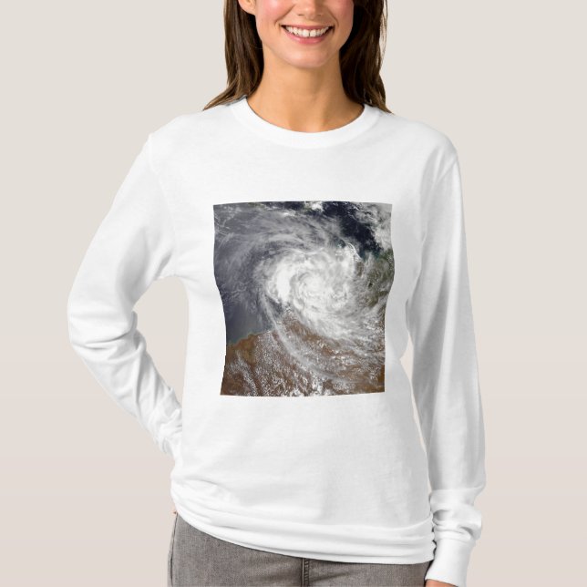 Tropical Cyclone Billy över Australien T-shirt (Framsida)