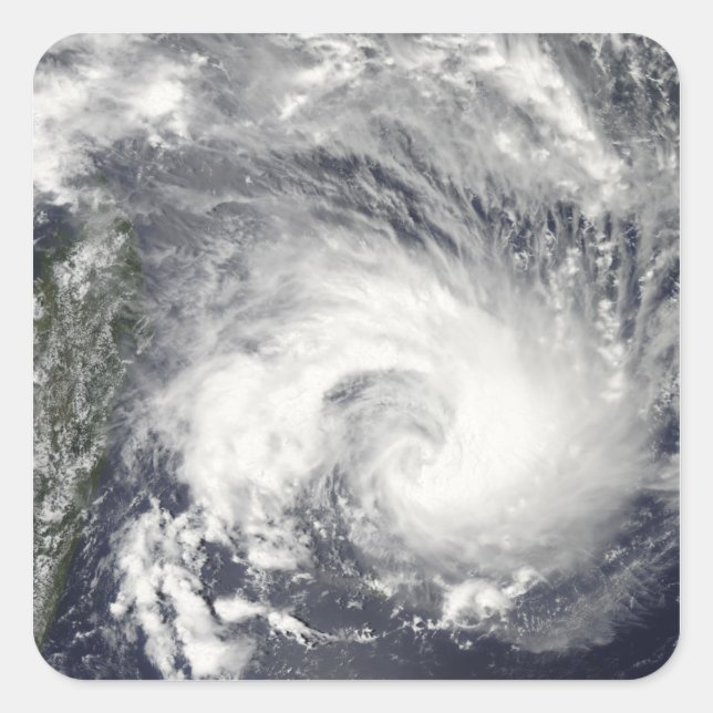 Tropical Cyclone Gael Fyrkantigt Klistermärke (Framsida)