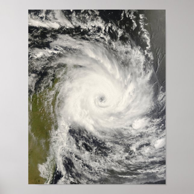Tropical Cyclone Ivan over Madagascar Poster (Framsidan)