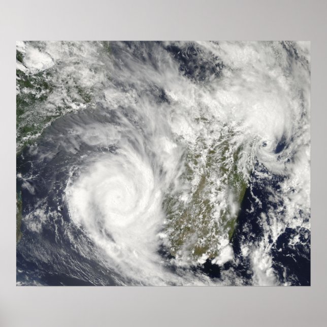 Tropical Cyclones Eric och Fanele 2 Poster (Framsidan)