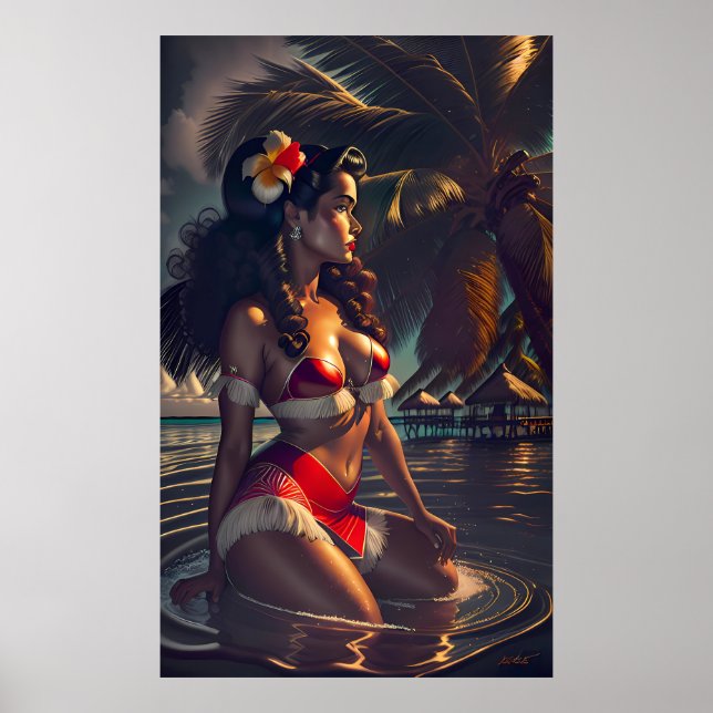 Tropical Dawn Poster (Framsidan)