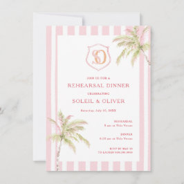 Tropical Destination Wedding Rehearsal Dinner Inbjudningar