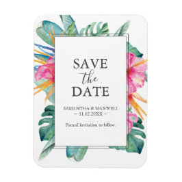 Tropical Destination Wedding Spara datum magneter
