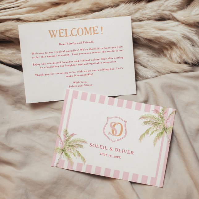 Tropical Destination Wedding Welcome Note (Skapare uppladdad)