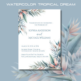 Tropical Dream-Bröllop Inbjudningar