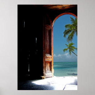 Tropical Dream Door Poster