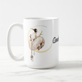 Tropical dreamlike conceptual collage kaffemugg