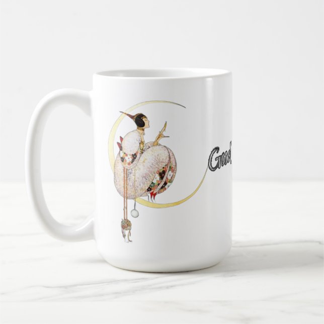 Tropical dreamlike conceptual collage kaffemugg (Vänster)