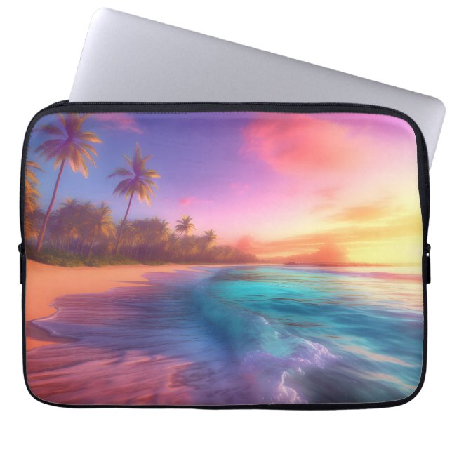 Tropical Dreamscape Laptop Fodral (Framsidan)
