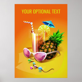 Tropical Drink anpassningsbar poster