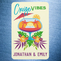 Tropical Drink Cruise Vibes Cruise Door Marker