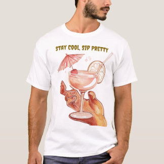  Tropical Drink Vibes – Cute Summer Aesthetic T Shirt