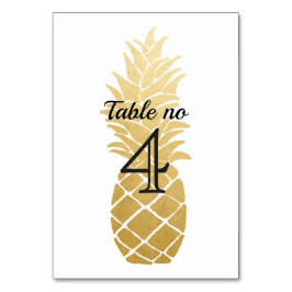 Tropical Elegance | Ananas Bröllop Bordsnummer