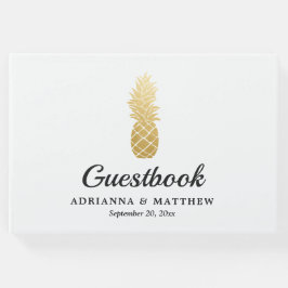 Tropical Elegance | Ananas Bröllop Guestbook Gästböcker