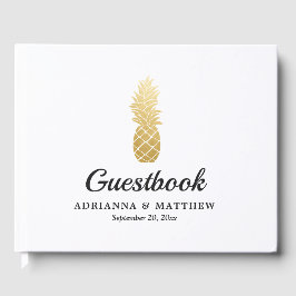 Tropical Elegance | Ananas Bröllop Guestbook Gästböcker