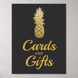 Tropical Elegance | Ananas- och presentkort Poster