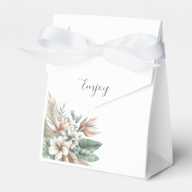 Tropical Elegance-Bröllop Presentaskar (Framsidan Sidan)