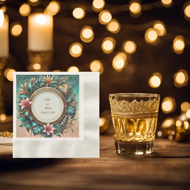 Tropical Elegance Coining Cocktail Pappersservett (Skapare uppladdad)