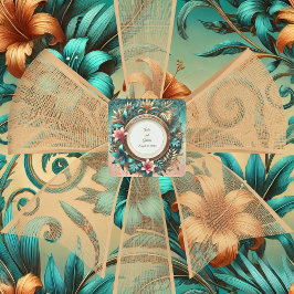 Tropical Elegance Fyrkantigt Klistermärke