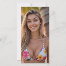 Tropical Elegance: Helena på Beach Bookmark