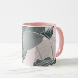 Tropical Elegance in Pastel Mugg