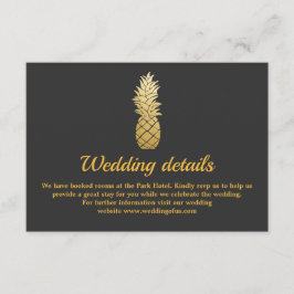 Tropical Elegance | Information om ananas Bröllop Inbjudningar
