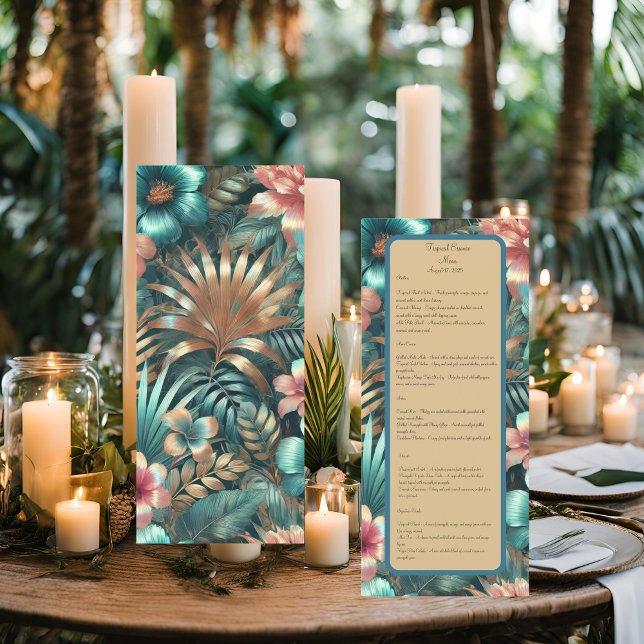 Tropical Elegance Menu Meny (Skapare uppladdad)