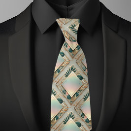 Tropical Elegance Minimalist Necktie Slips