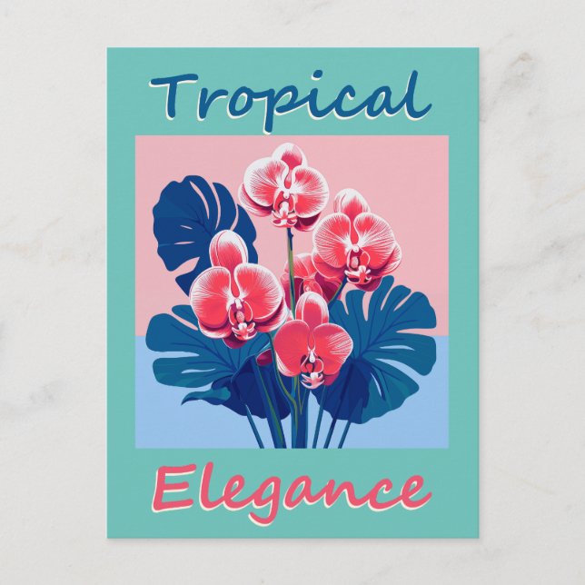 Tropical Elegance Vykort (Framsida)
