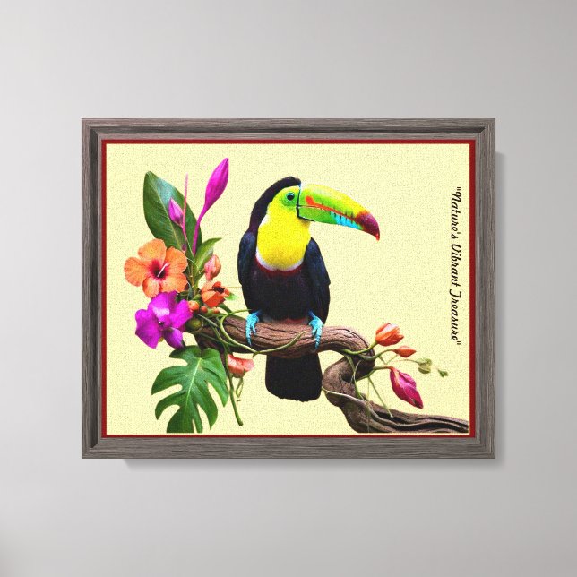 "Tropical Elegence" Canvastryck (Framsida)