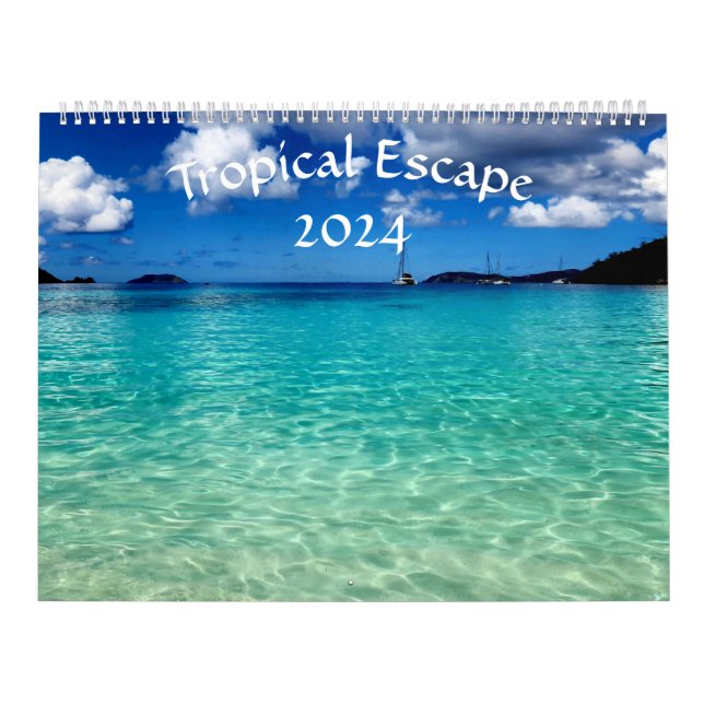 Tropical Escape 2024 Calendar Kalender (Omslag)