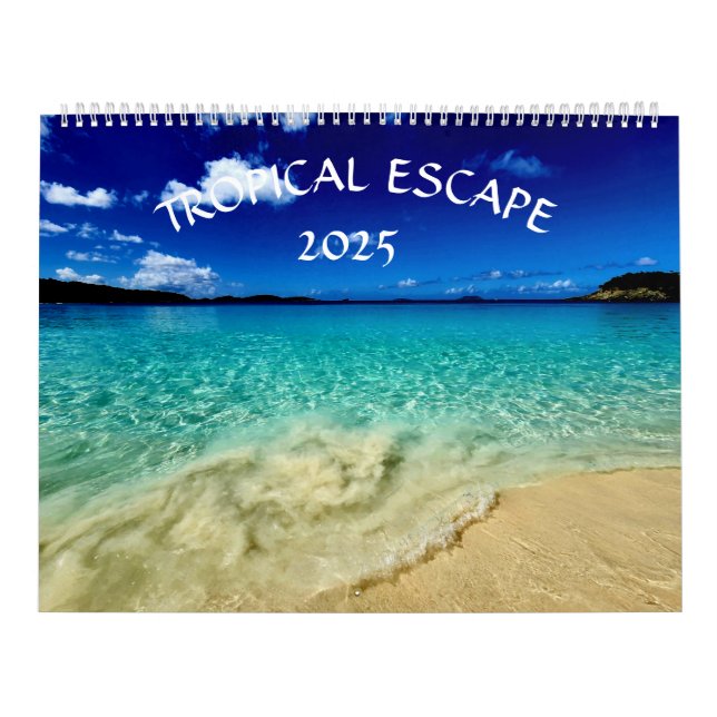 Tropical Escape 2025 Calendar Kalender (Omslag)