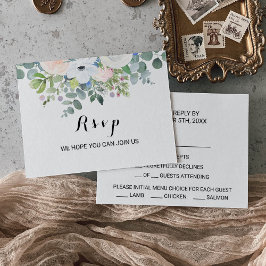 Tropical Eucalyptus Greenery Menu Choice OSA Kort