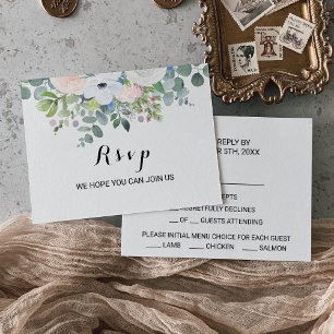 Tropical Eucalyptus Greenery Menu Choice OSA Kort