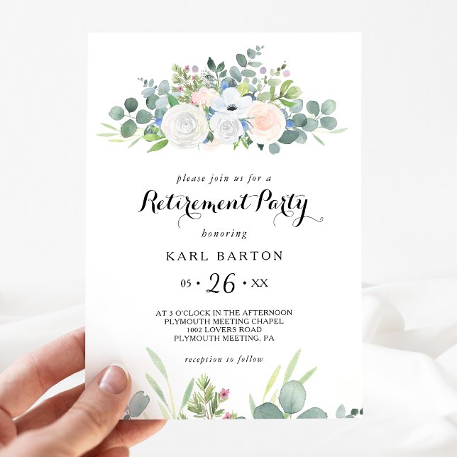 Tropical Eucalyptus Greenery Pension Party Inbjudningar (Skapare uppladdad)