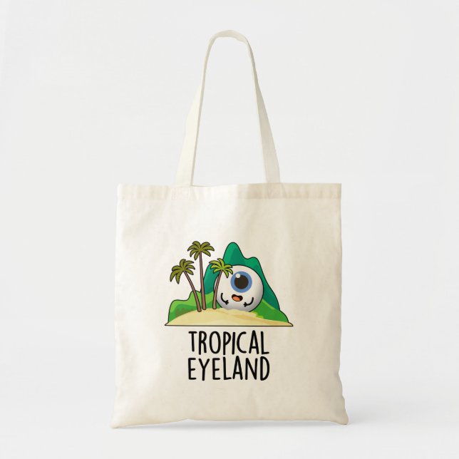 Tropical Eye-land Roligt ö-puns  Tygkasse (Framsidan)
