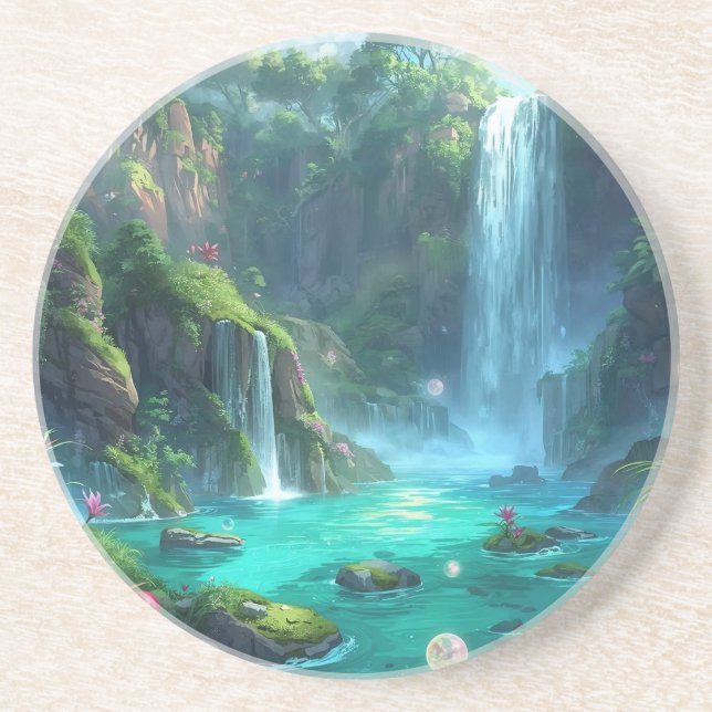 Tropical Falls & Crystal Glow Underlägg (Framsidan)